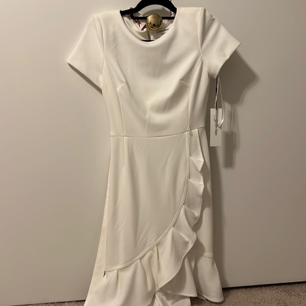 Calvin Klein white dress NWT